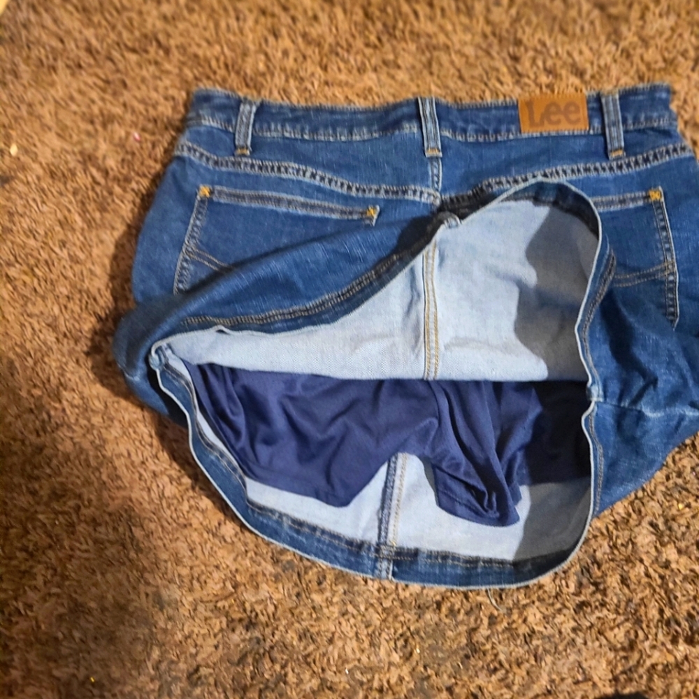 Denim skort